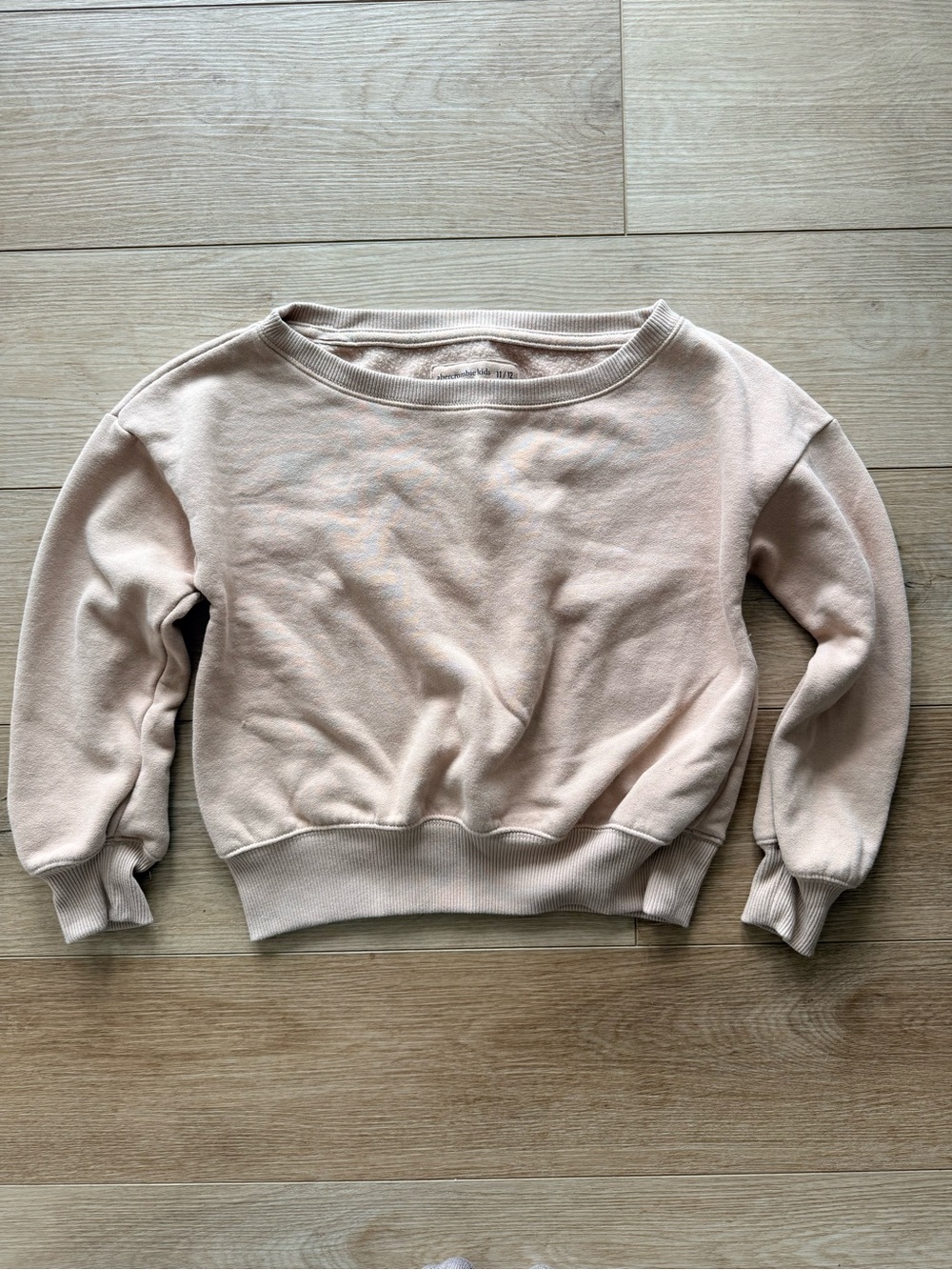 abercrombie kids Pale Blush Crewneck Sweatshirt